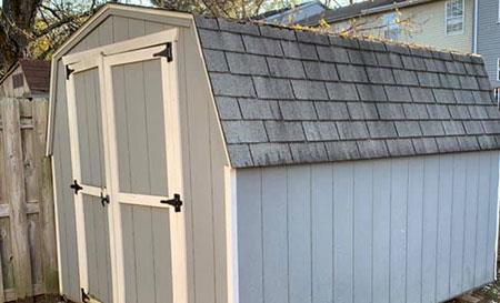 junk removal old shed in vero beach backyard ready for demo and removal